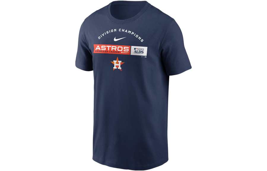 Nike Nike Houston Astros T Shirts Men's Blue Crew Neck Moderate Straight Fit
