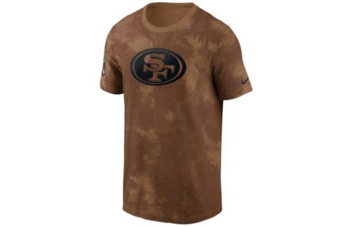 Nike Nike T Shirts Men's Brown Crew Neck Moderate Straight Fit