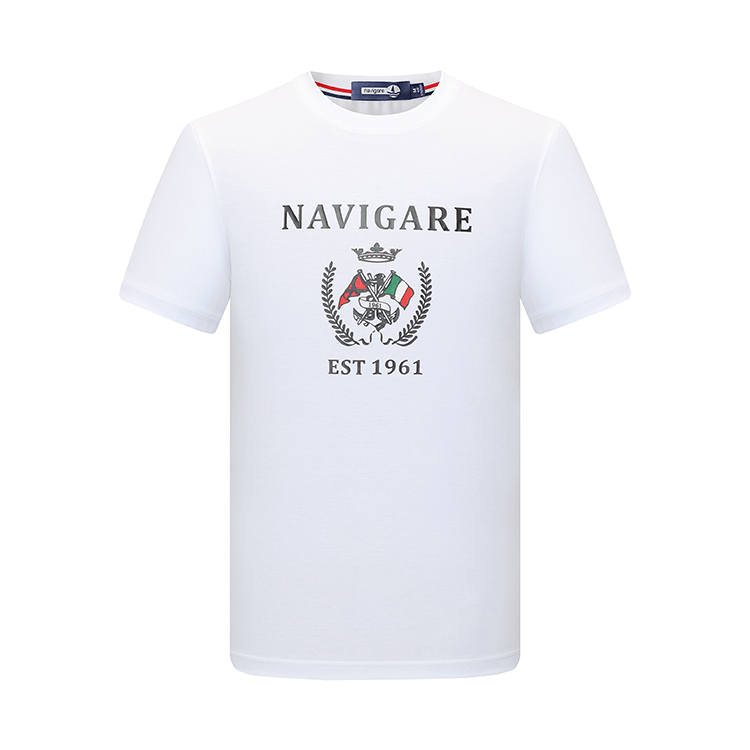 NAVIGARE T Shirts Unisex Crew Neck Moderate Straight Fit