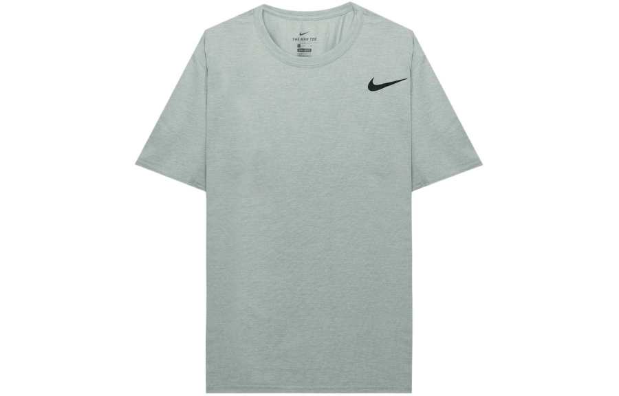 Nike Nike T Shirts Men's Smoke Gray Crew Neck Moderate Straight Fit