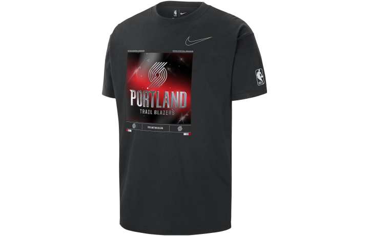 Nike Nike T Shirts Men's Black Crew Neck Moderate Straight Fit