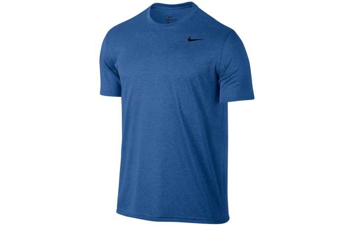 Nike Nike T Shirts Men's Blue Crew Neck Moderate Straight Fit