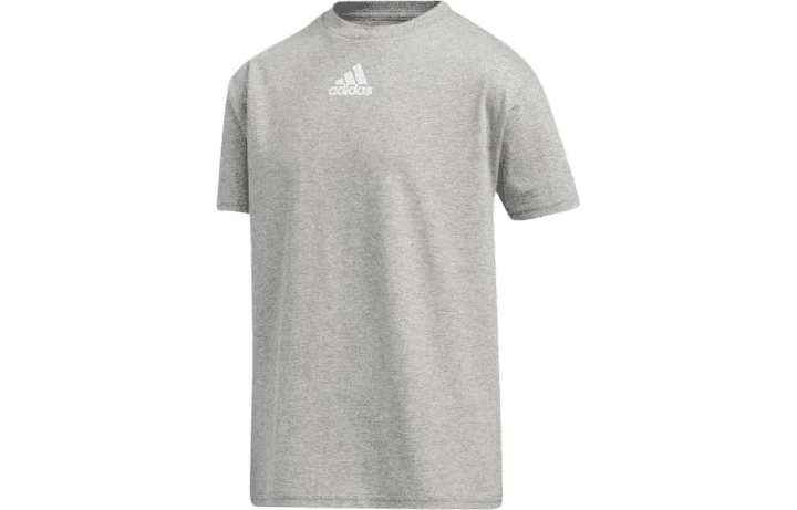 Adidas Adidas T Shirts Men's Gray Crew Neck Moderate Straight Fit