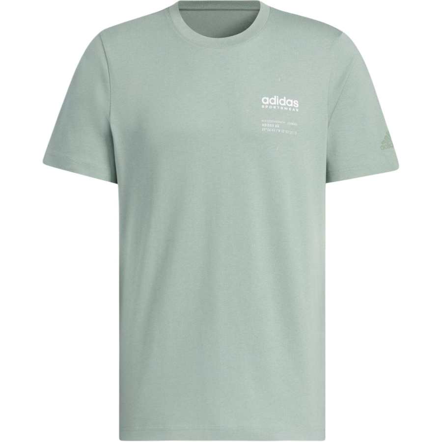 Adidas Adidas Small Linear Logo T-Shirt Asia Sizing Green/White