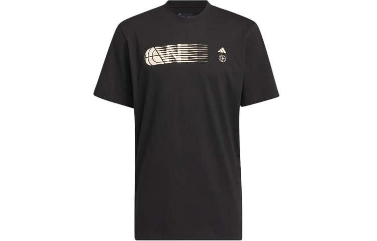 Adidas Adidas Worldwide Hoops City Graphic Tee T Shirt Men's Black