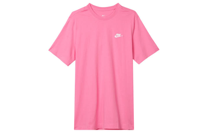 Nike Nike T Shirts Men's Pink Crew Neck Moderate Straight Fit