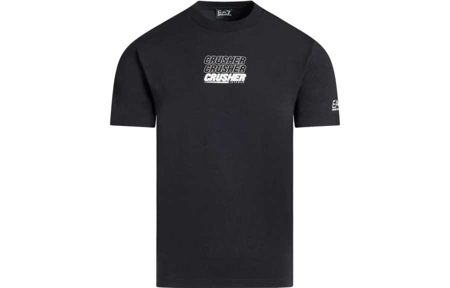 EMPORIO ARMANI 【Previous Season】graphic-print round-neck T-shirt