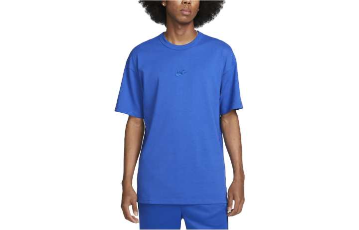 Nike Nike Sportswear Essentials T Shirts Men's Blue Crew Neck Moderate Straight Fit