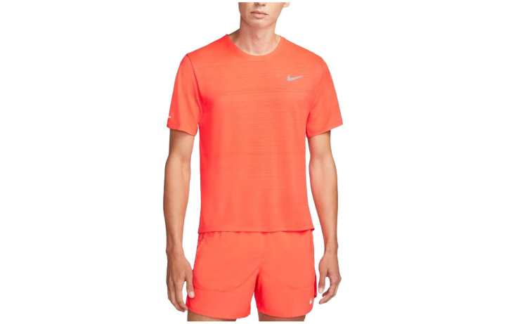 Nike Nike Dri FIT Miler T Shirt Men's Orange