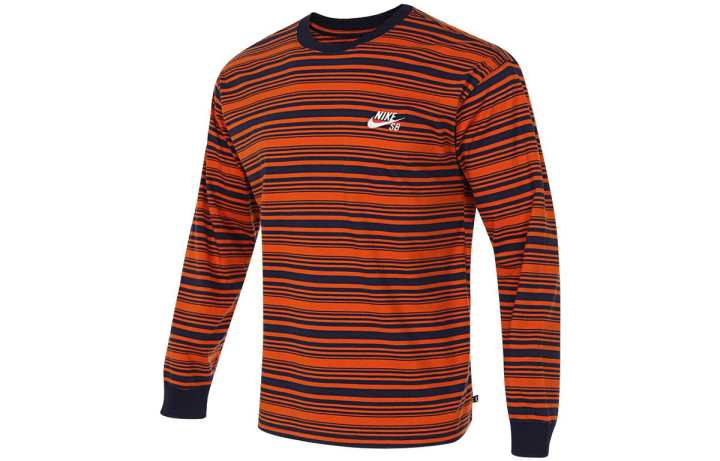 Nike Nike T Shirts Men's Brown Crew Neck Moderate Straight Fit