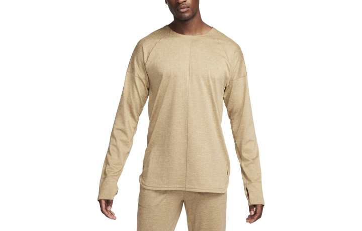 Nike Nike T Shirts Men's Yellow Crew Neck Moderate Straight Fit