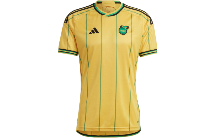 Adidas Adidas T Shirts Men's Yellow Crew Neck Moderate Straight Fit