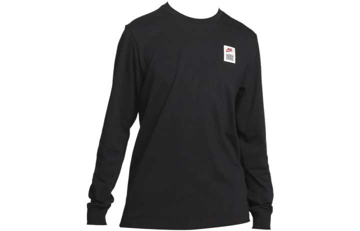Nike Nike T Shirts Men's Black Crew Neck Moderate Straight Fit