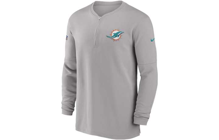 Nike Nike Miami Dolphins Scripted To Win Sideline Coach Men's Nike Therma-FIT Nfl Long-Sleeve T-Shirt