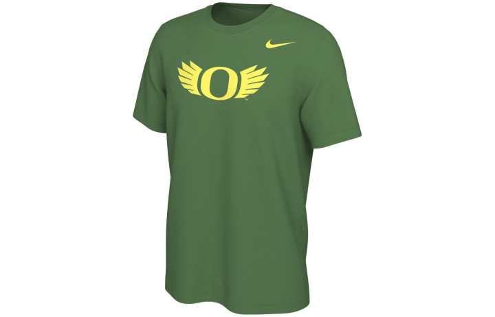 Nike Nike T Shirts Men's Green Crew Neck Moderate Straight Fit