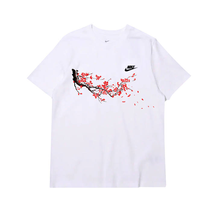 Nike Nike T Shirts Men's White Crew Neck Moderate Straight Fit