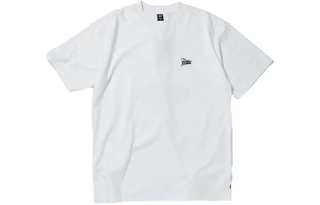 Union T Shirts Men's White Crew Neck Moderate Straight Fit