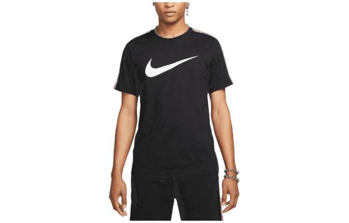 Nike Nike Sportswear Repeat T Shirt Men's Black