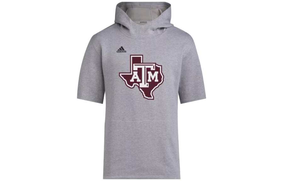 Adidas Adidas Texas A&M Baseball Short Sleeve Hoodie T Shirt Men's Gray