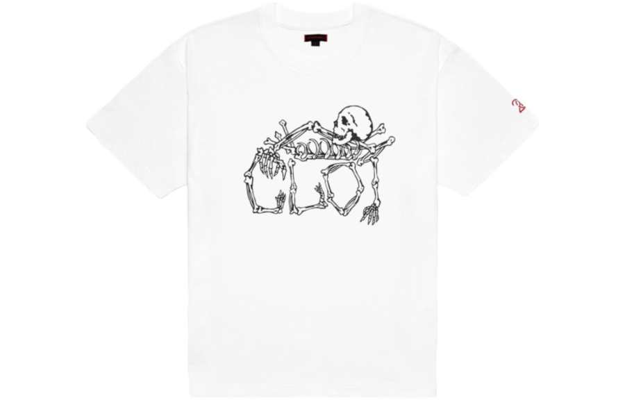 CLOT 20th Anniversary Limited Collection T Shirts Men's White Crew Neck Moderate Straight Fit