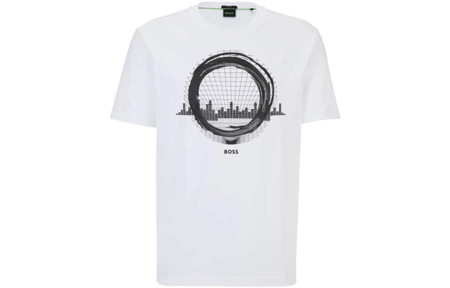 HUGO BOSS Boss HUGO BOSS Seasonal Artwork Printed Stretch T Shirt