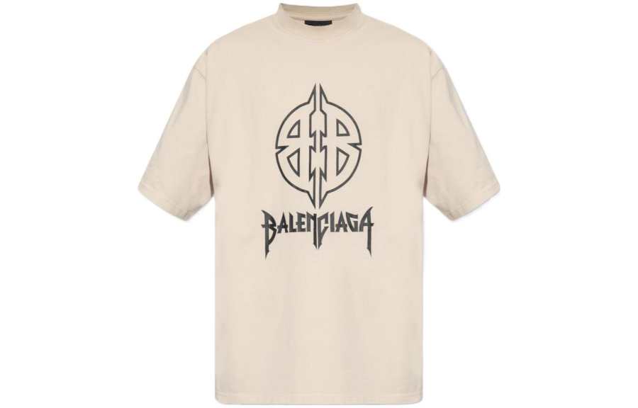Balenciaga FW23 T Shirt Regular Fit Men's Light Umber
