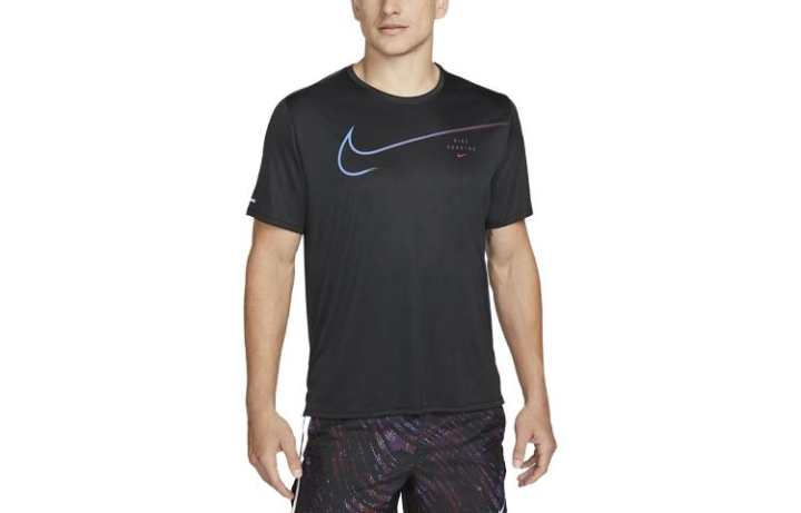 Nike Nike Dri FIT UV Run Division Miler T Shirt Men's Black