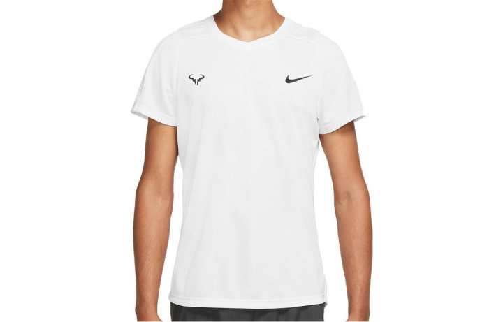 Nike Nike T Shirts Men's White V Neck Moderate Straight Fit