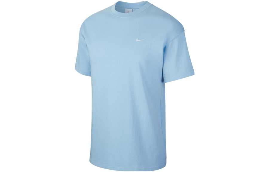Nike Nike T Shirts Unisex Blue Crew Neck Moderate Straight Fit