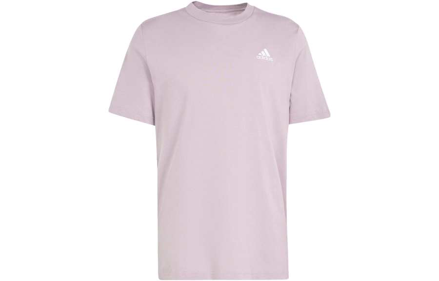 Adidas Adidas T Shirts Men's Purple Crew Neck Moderate Straight Fit