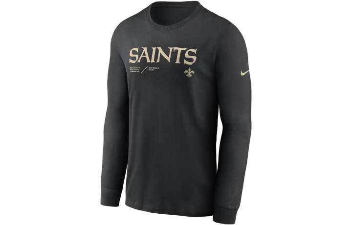 Nike Nike X NFL T Shirts Men's Black Crew Neck Moderate Straight Fit