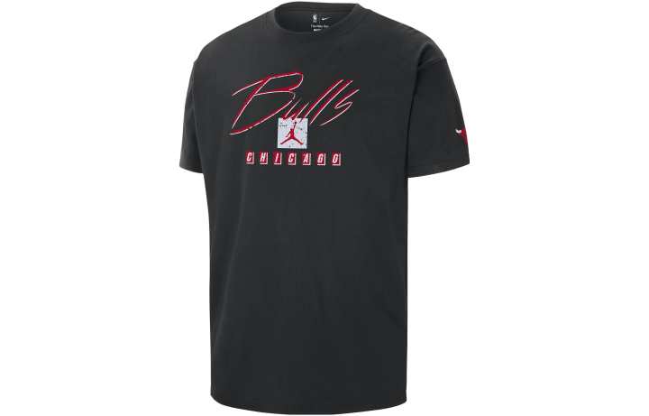 Jordan Jordan T Shirts Men's Black Crew Neck Moderate Straight Fit