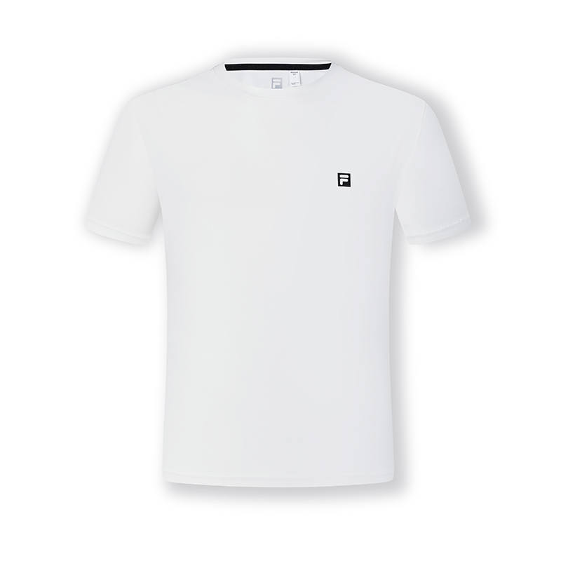 FILA T Shirts Men's White Crew Neck Moderate