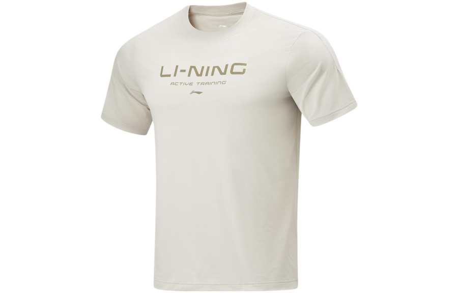 Li-Ning Li Ning T Shirt Men's Bud Yellow Gray