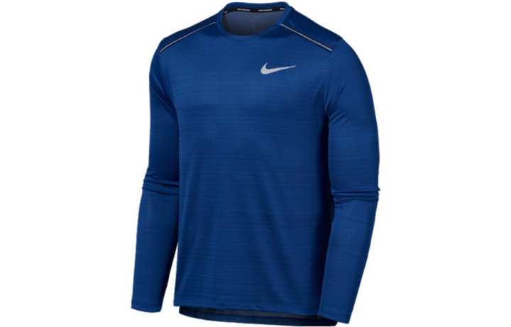 Nike Nike T Shirts Men's Blue Crew Neck Moderate Straight Fit