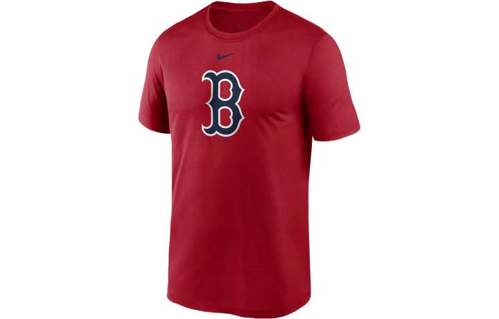 Nike Nike T Shirts Men's Red Crew Neck Moderate Straight Fit