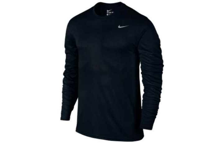 Nike Nike T Shirts Men's Black Crew Neck Moderate Straight Fit