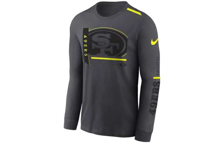 Nike Nike T Shirts Men's Gray Crew Neck Moderate Straight Fit