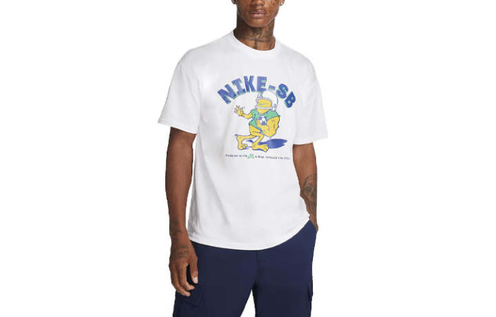 Nike Nike T Shirts Unisex White Crew Neck Moderate Straight Fit