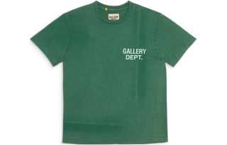 Gallery Dept. T Shirts Unisex Green Crew Neck Moderate Straight Fit