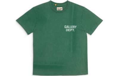 Gallery Dept. T Shirts Unisex Green Crew Neck Moderate Straight Fit