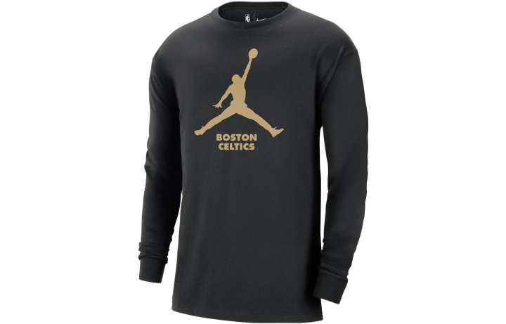 Jordan Jordan T Shirts Men's Black Crew Neck Moderate Straight Fit