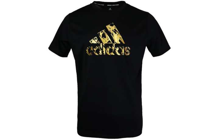 Adidas Adidas T Shirt Unisex Black Gold