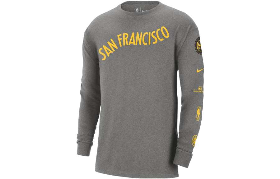 Nike Nike Golden State Warriors 2023/24 City Edition Men's Nike Nba Max90 Long Sleeve T Shirt