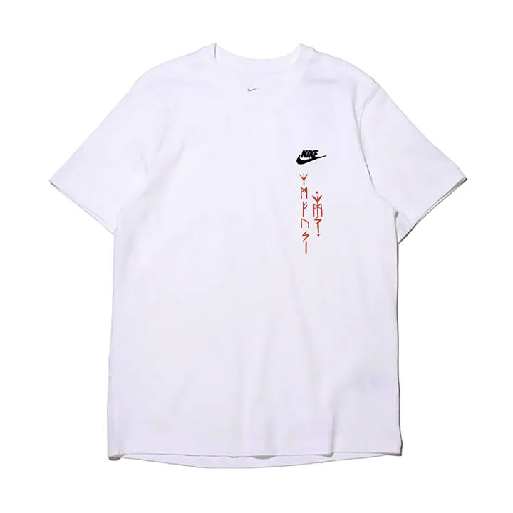 Nike Nike T Shirts Men's White Crew Neck Moderate Straight Fit