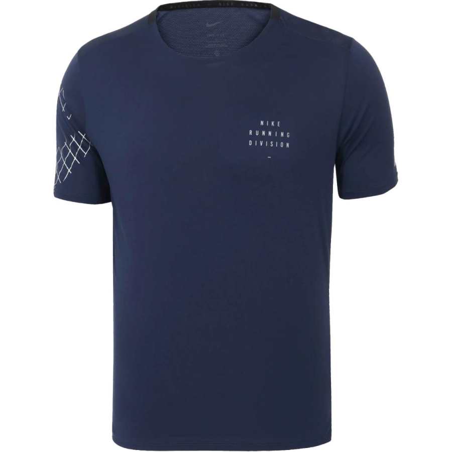 Nike Nike Dri FIT Run Division Rise 365 T Shirt Men's Marine Blue