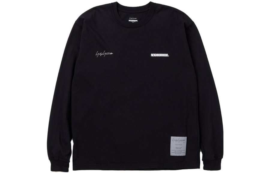 Yohji Yamamoto X Neighborhood Logo print Cotton T shirt