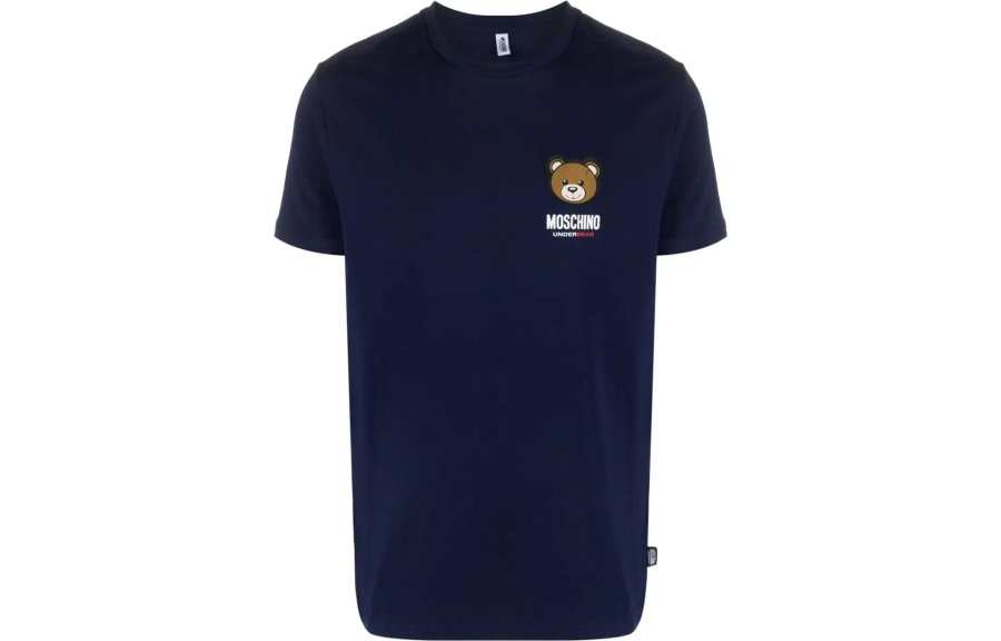 MOSCHINO Logo Printed Crewneck T Shirt