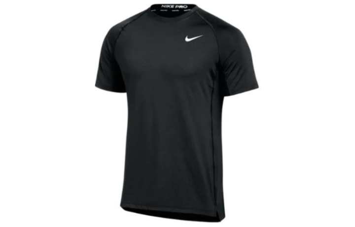 Nike Nike T Shirts Men's Black Crew Neck Moderate Straight Fit