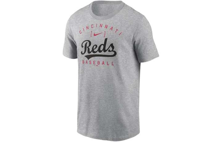 Nike Nike Cincinnati Reds Home Team Athletic Arch T Shirt Men's Gray